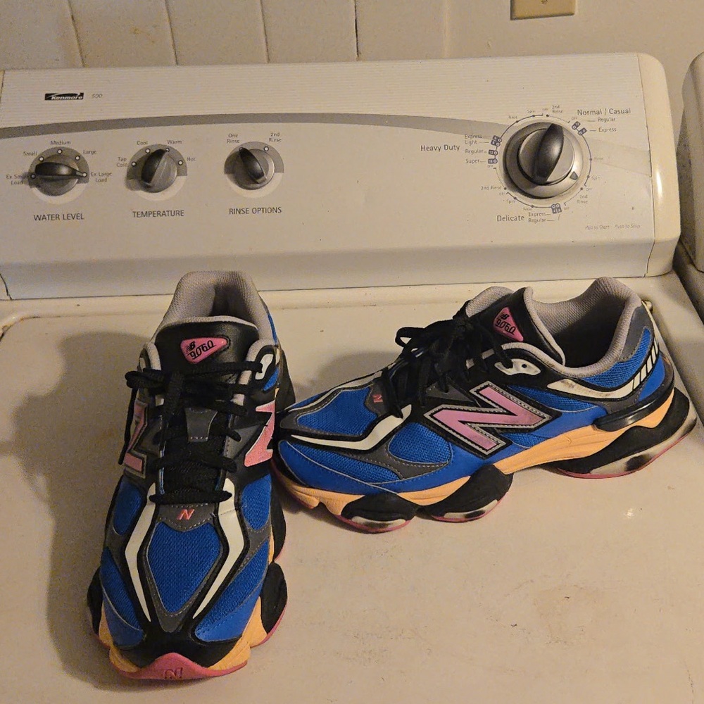 New Balance Vibrant Blue and Pink Athletic Shoes